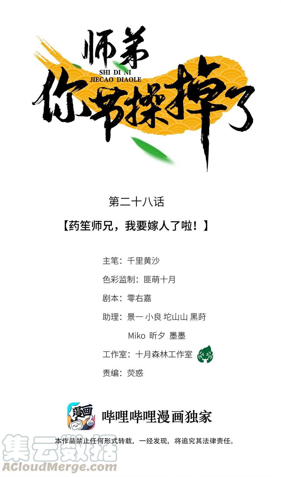 师弟你节操掉了 - 28 药笙师兄，我要嫁人了啊！ - 第1张图