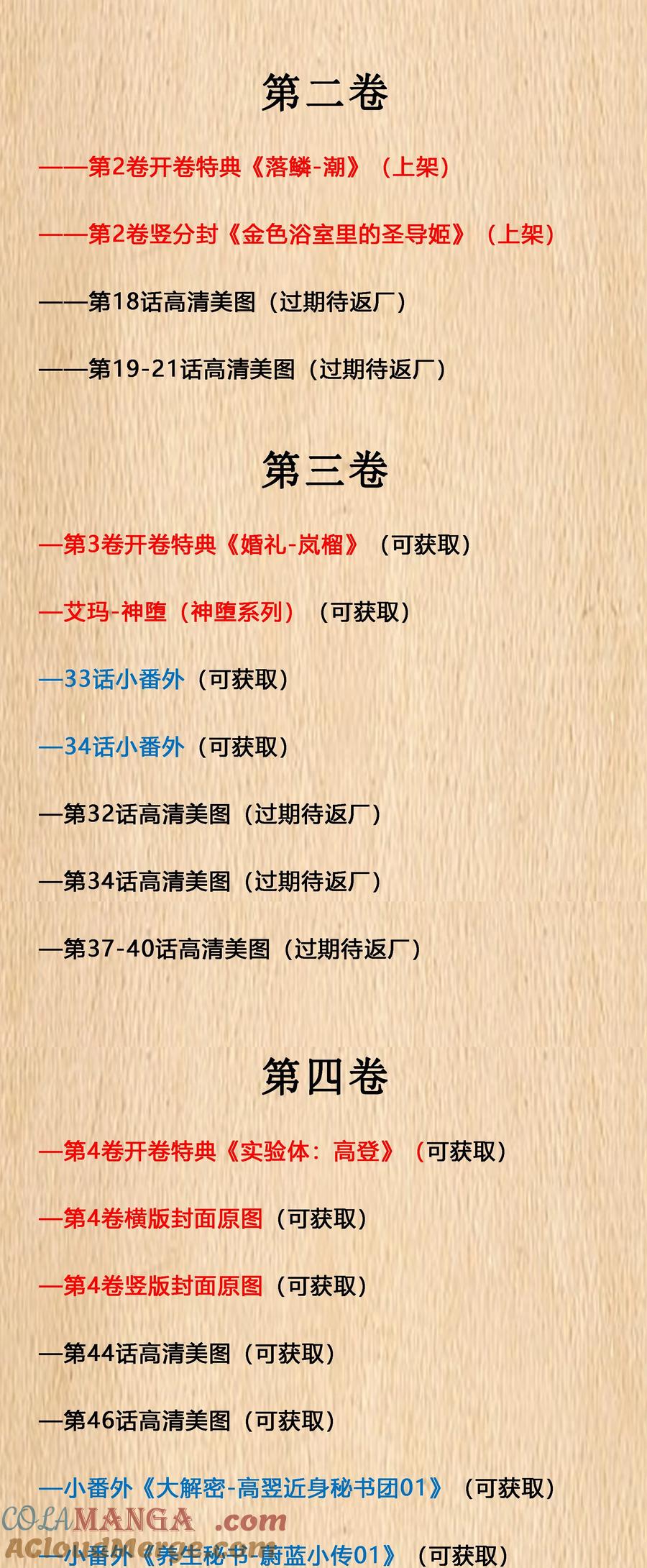 这个勇者是金钱至上主义者 福利公告 解锁各卷免费赠送福利公告 第4页