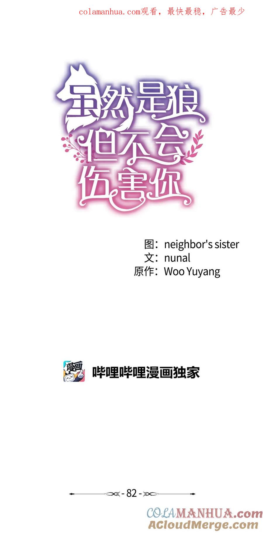 《虽然是狼，但不会伤害你》82 初吻 第1页