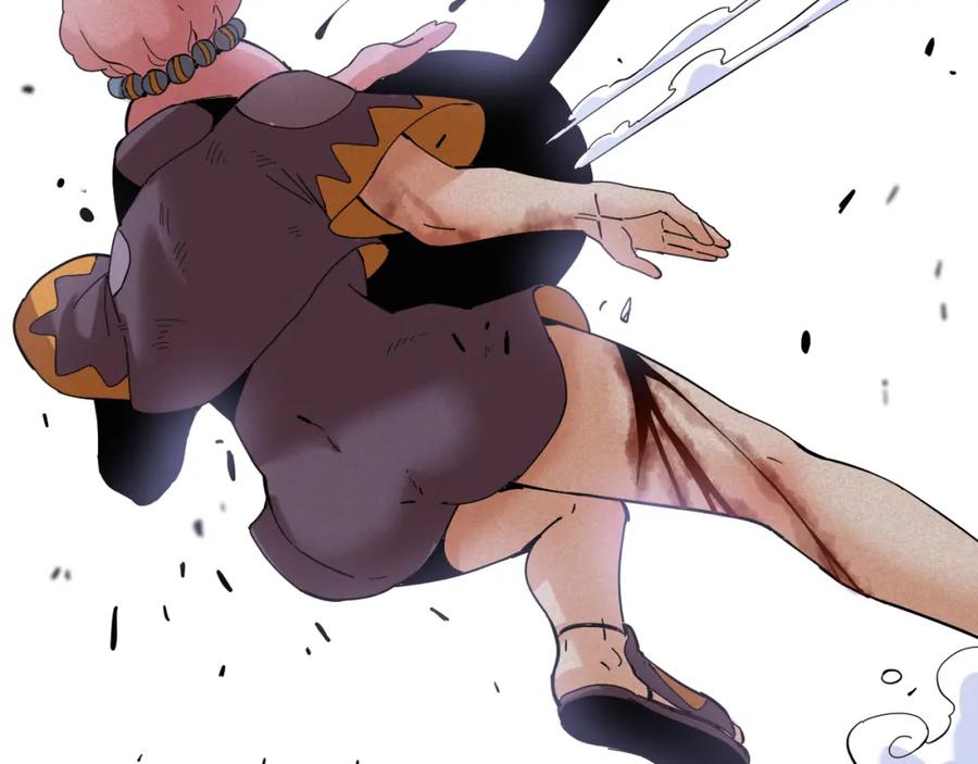 《桃与末世之书》第106话 黑瞳石VS小七 第4页