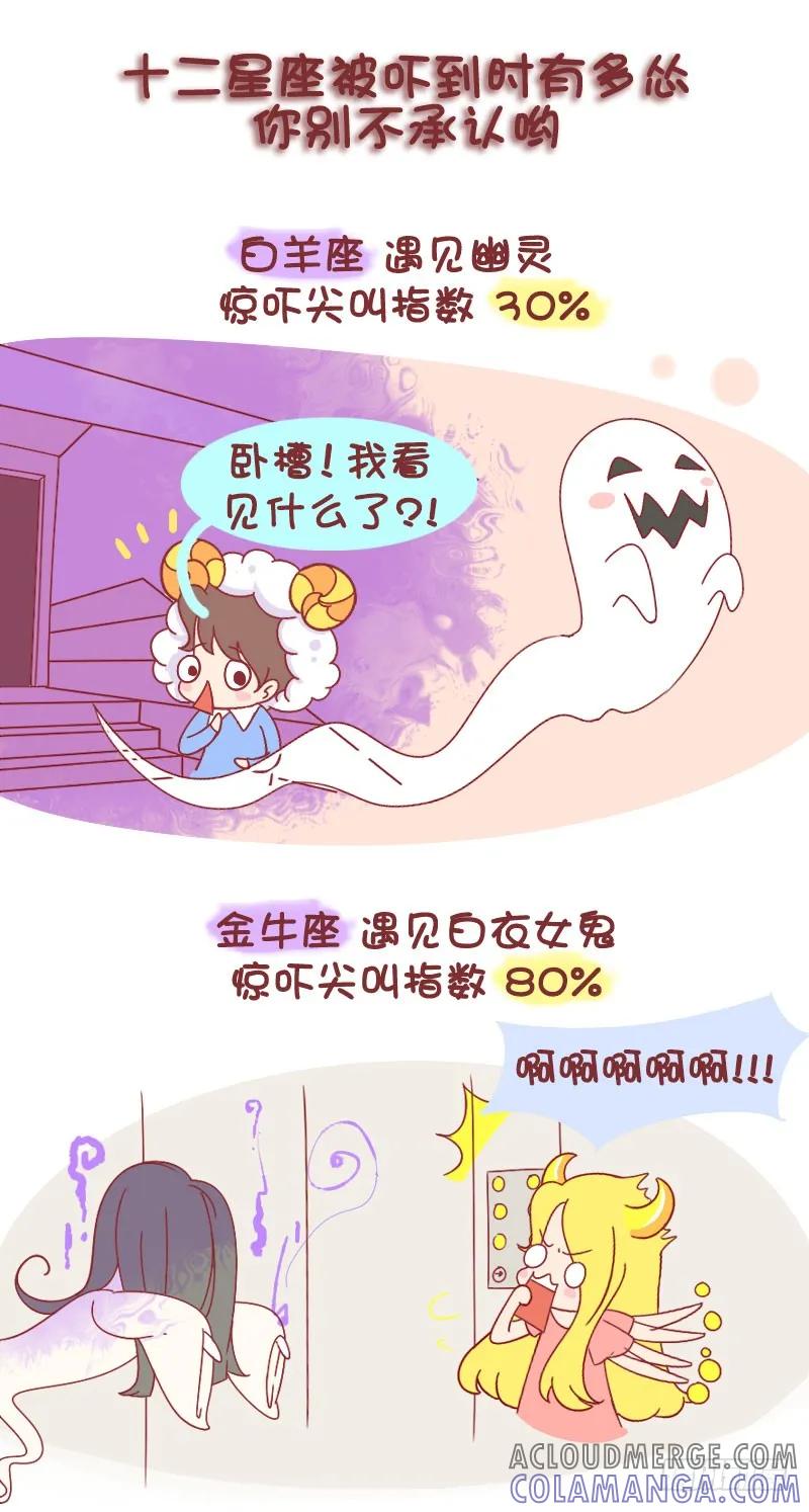 木木子漫画 十二星座被吓到时有多怂 第2页