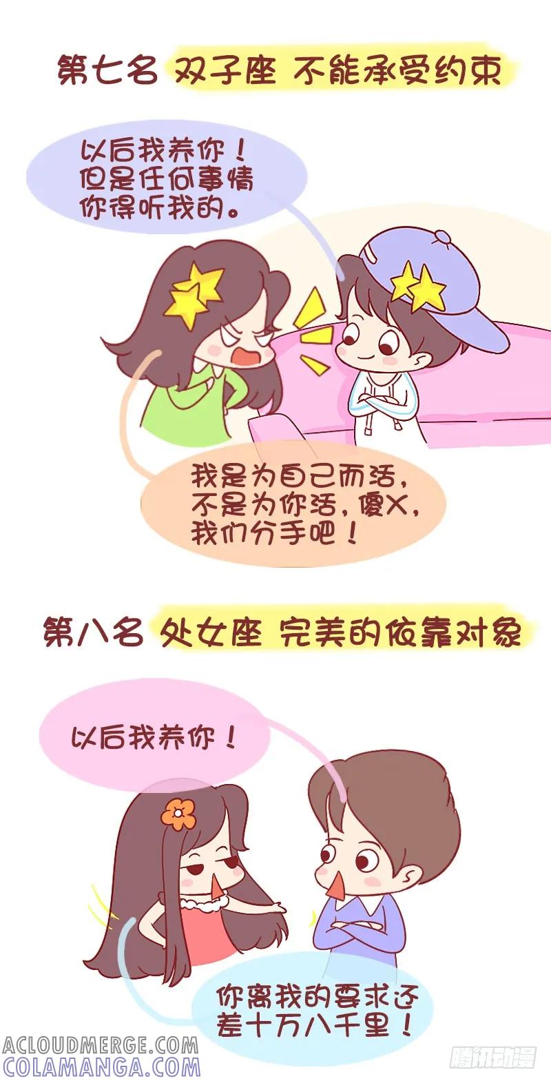 木木子漫画 十二星座女最不会依赖男友的排行榜 第5页