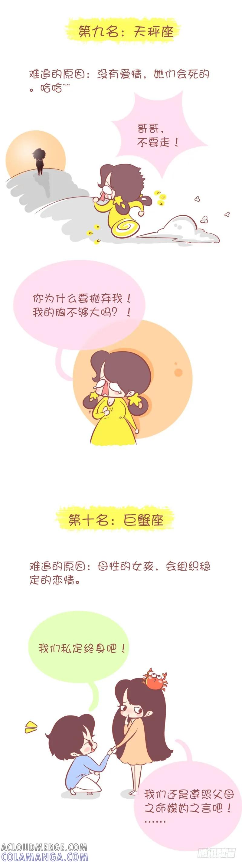 木木子漫画 最难追的12星座MM排行榜 第6页