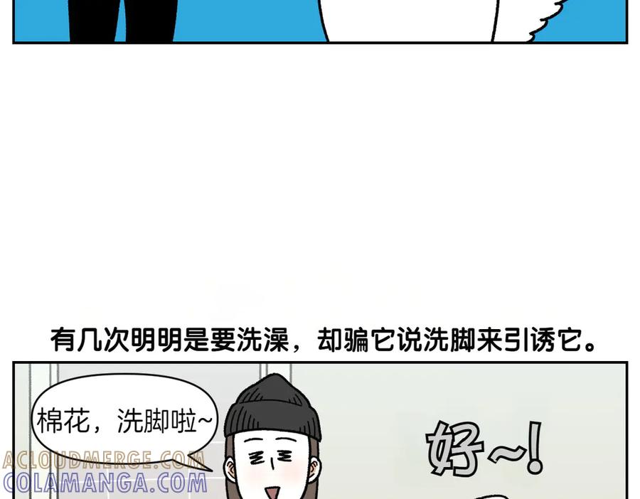 《我的狗子叫棉花》第47话 把狗狗引到浴室 第46页