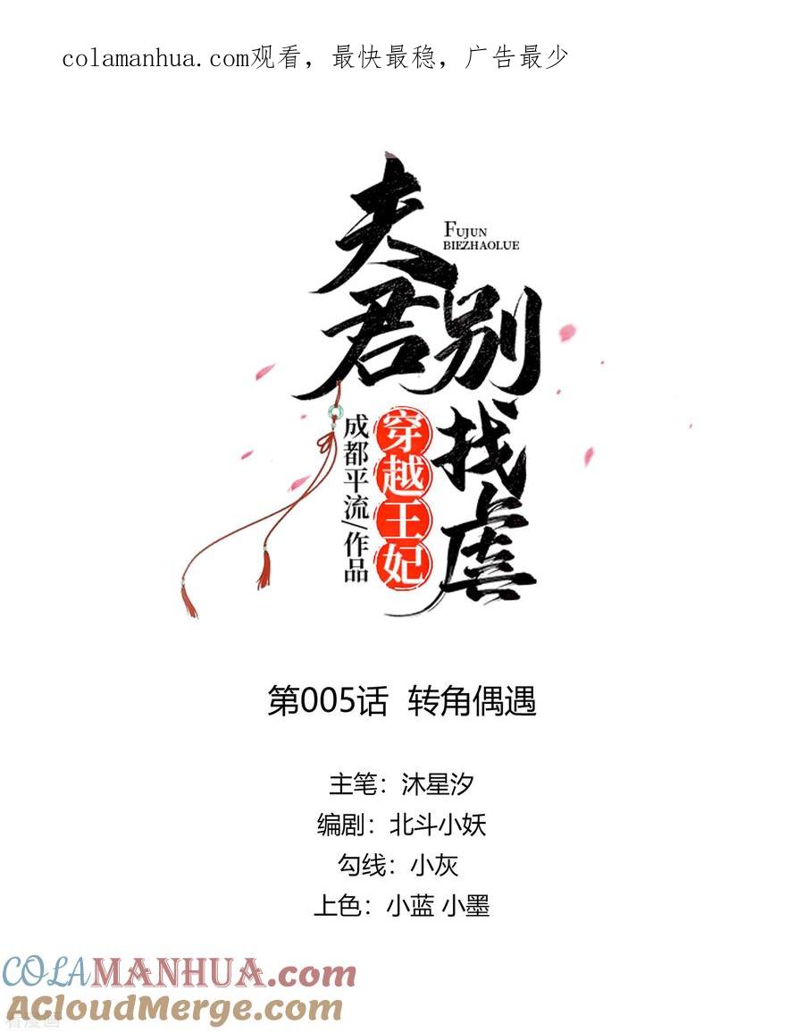 《穿越王妃，夫君别找虐》第5话 转角偶遇 第1页
