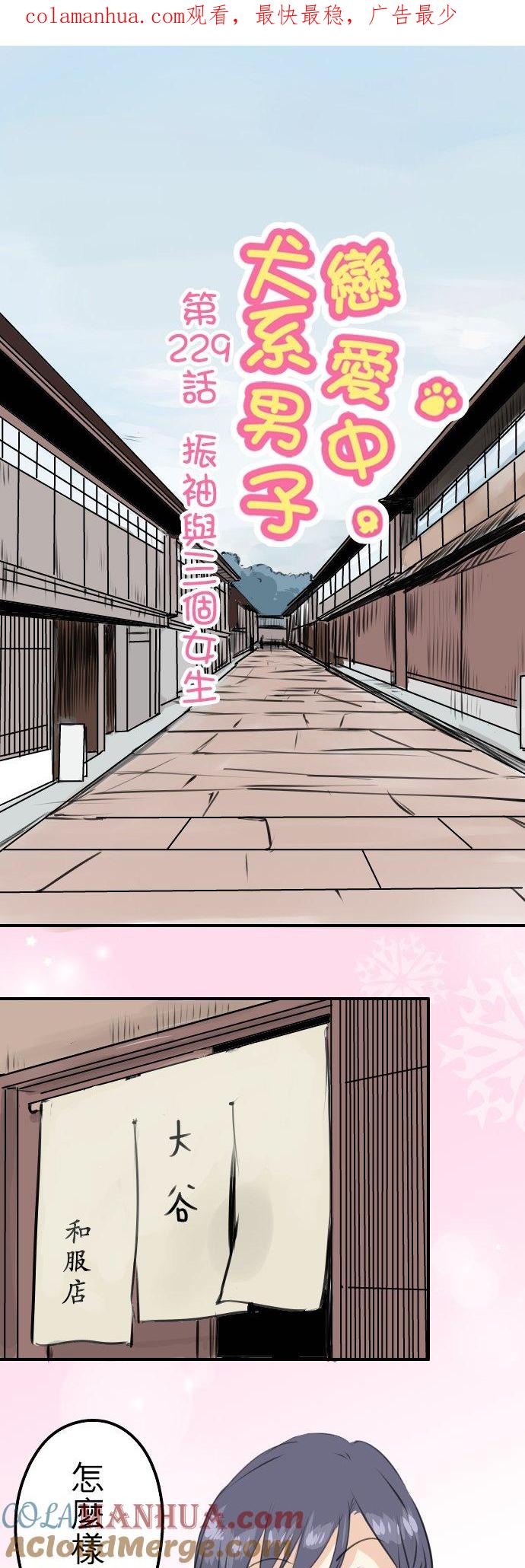 《犬系男子恋爱中》第229话 振袖与三个女生 第1页