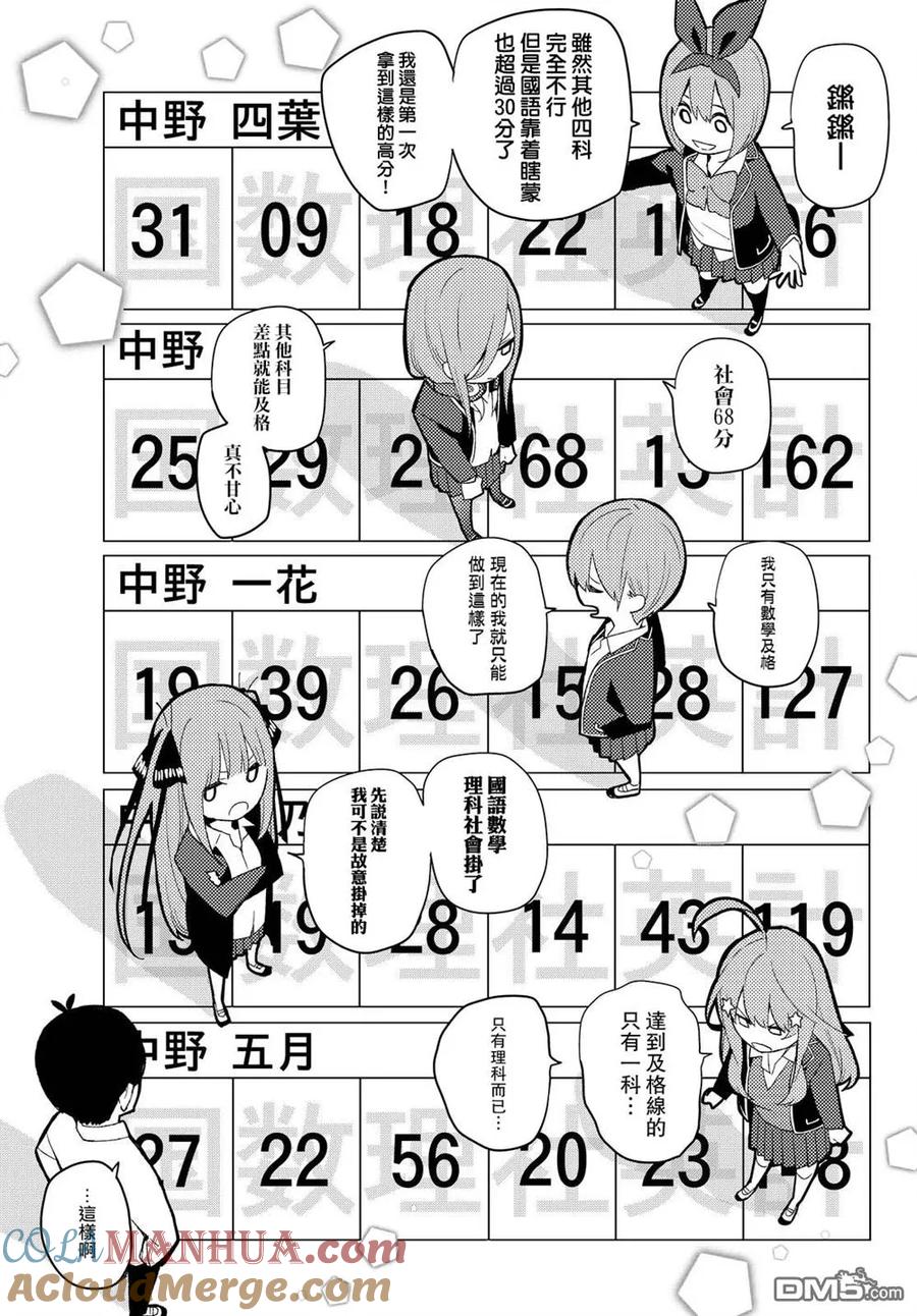 《五等分的花嫁》第20话 期中测试 第7页