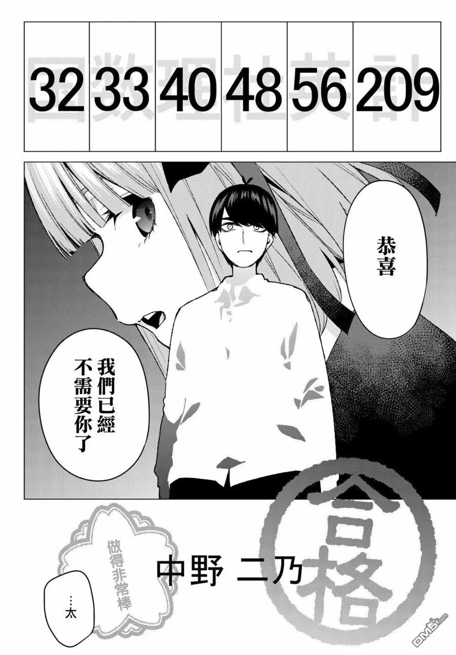 《五等分的花嫁》第59话 最后的考试之二乃的情况 第8页