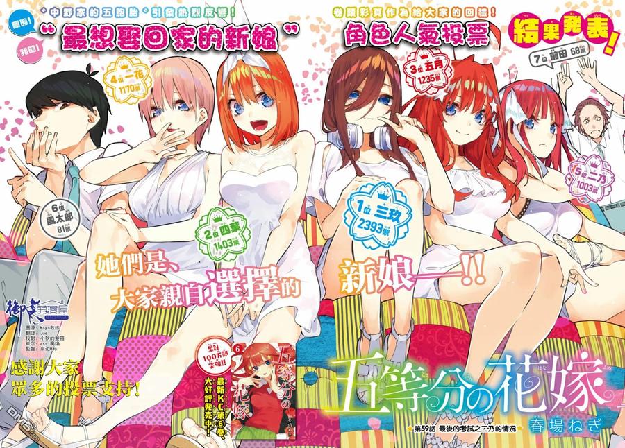 《五等分的花嫁》第59话 最后的考试之二乃的情况 第2页