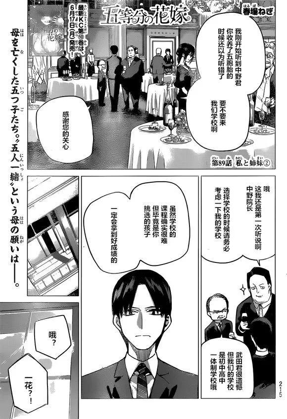 《五等分的花嫁》第89话 试看版 第2页
