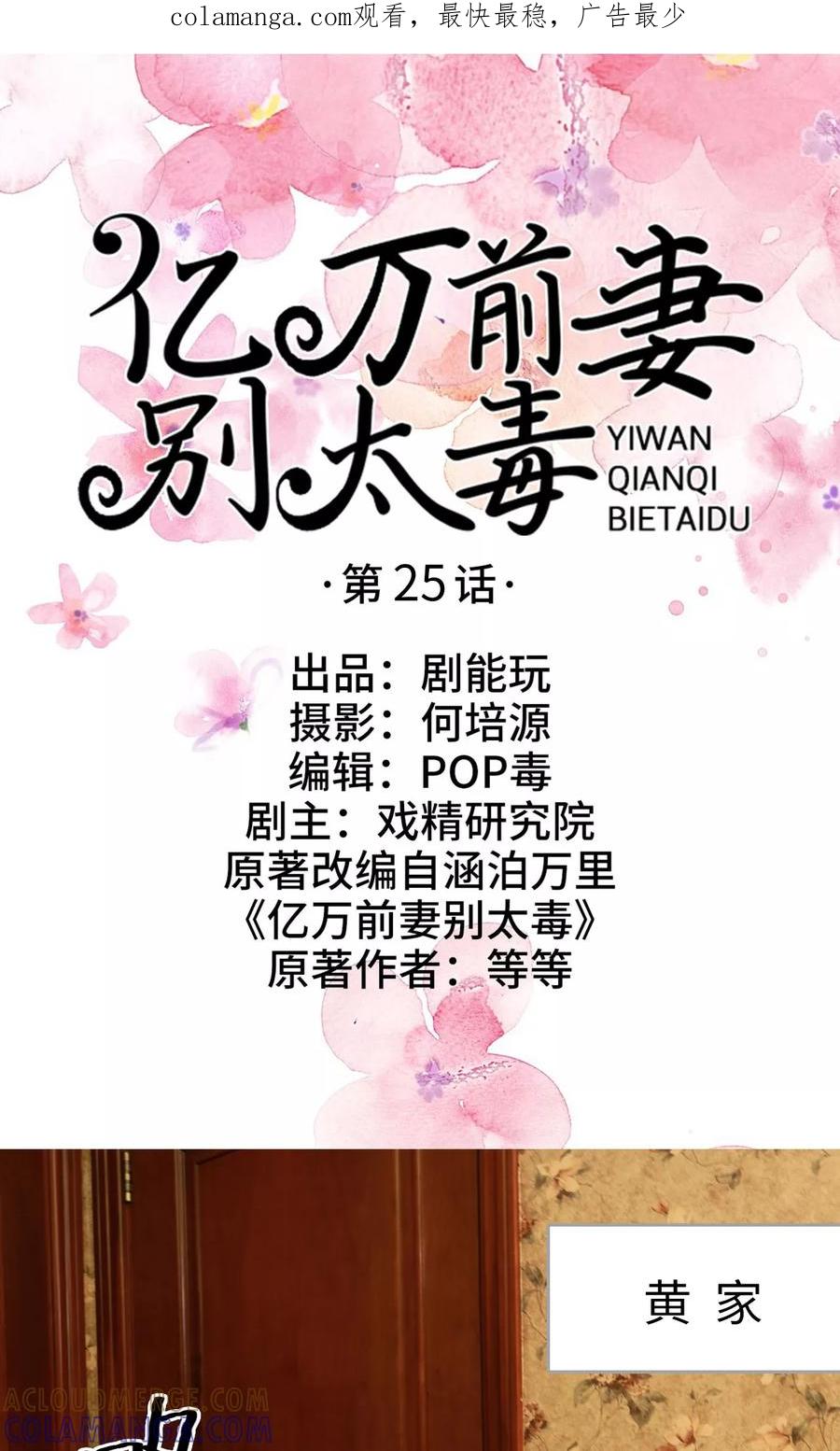 《亿万前妻别太毒》第25话 第1页