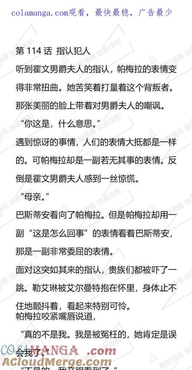《小说版被遗弃的王女的秘密卧室》第114话 第1页