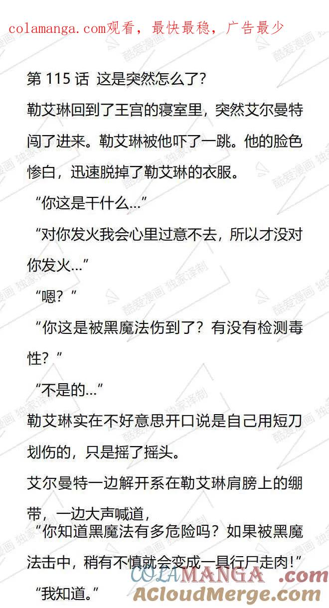 《小说版被遗弃的王女的秘密卧室》第115话 第1页