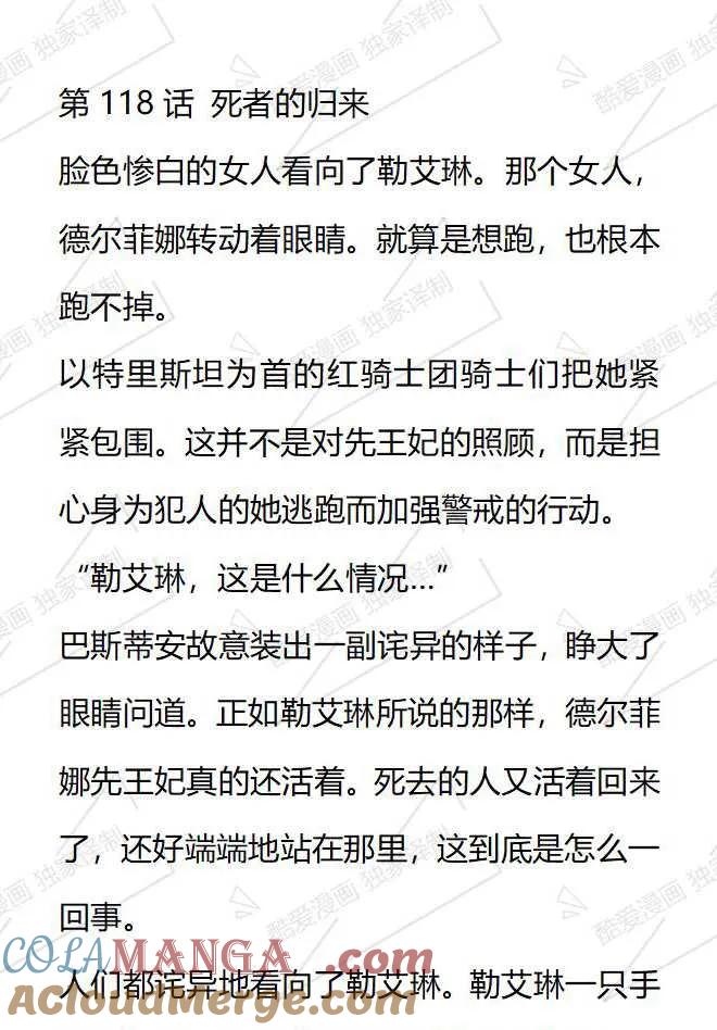 《小说版被遗弃的王女的秘密卧室》第118话 第3页