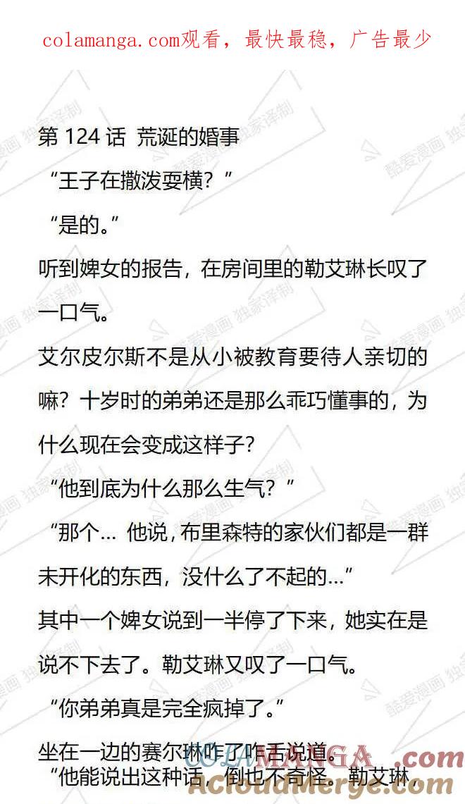 《小说版被遗弃的王女的秘密卧室》第124话 第1页