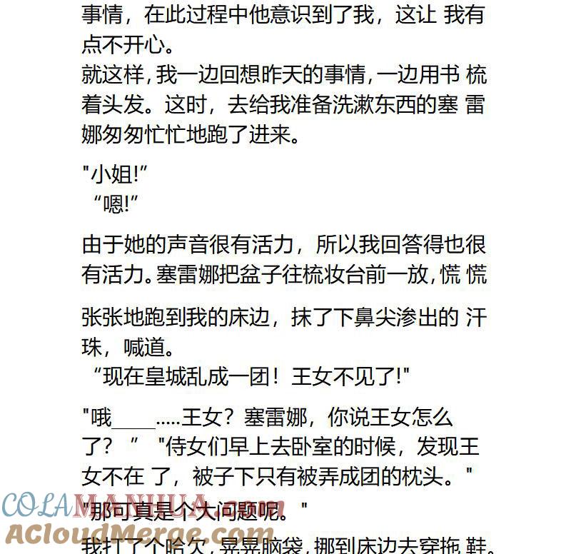 《小说版重生：被指名为公爵的女仆》第101话 王女偷跑情节ing 第4页