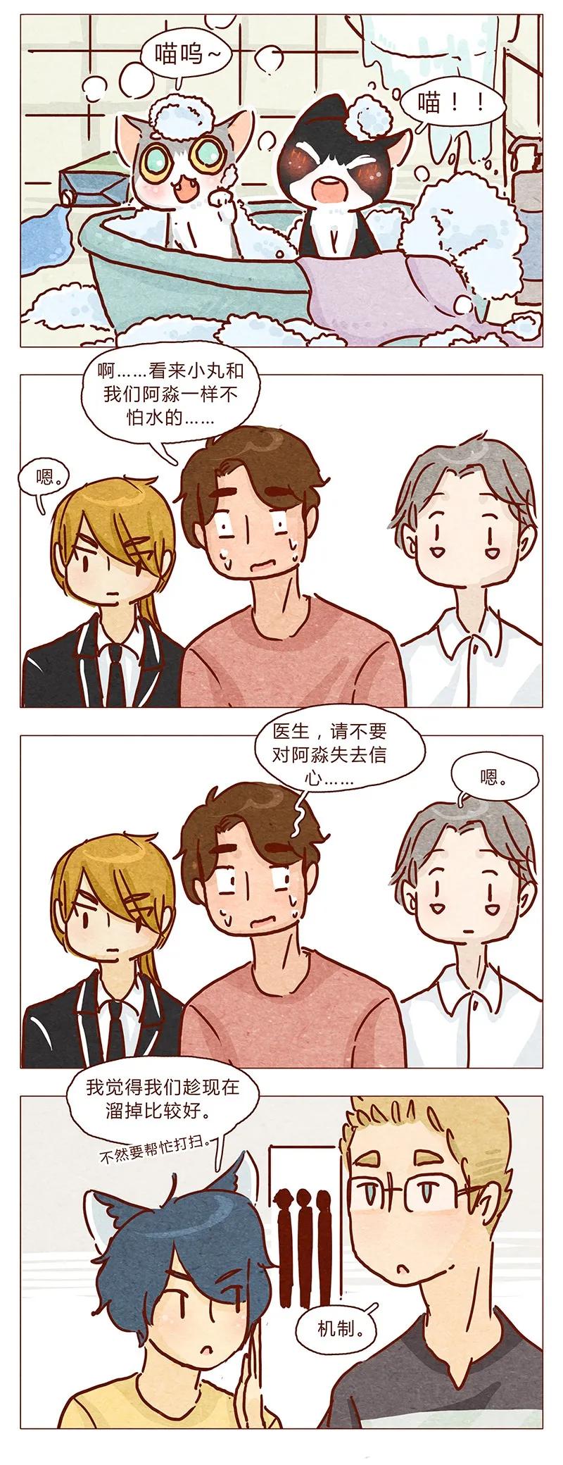 喂，看见耳朵啦 - 100话 不怕水的喵了不起 - 第14张图