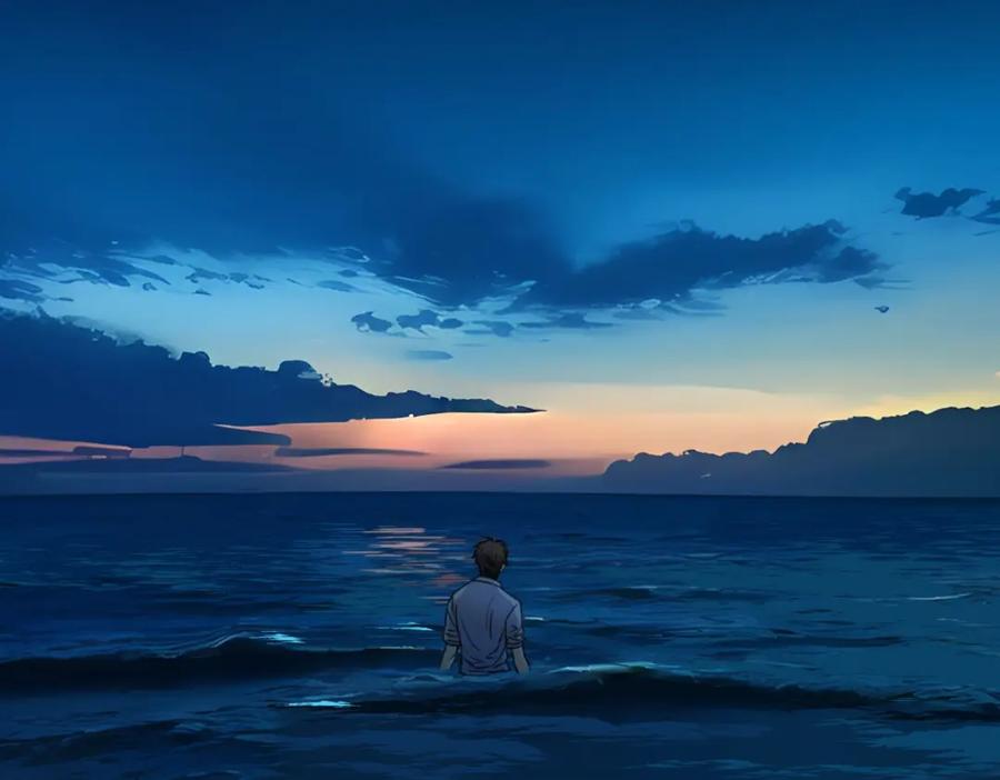 阳生小雪 - 42 夜幕下的海 - 第17张图