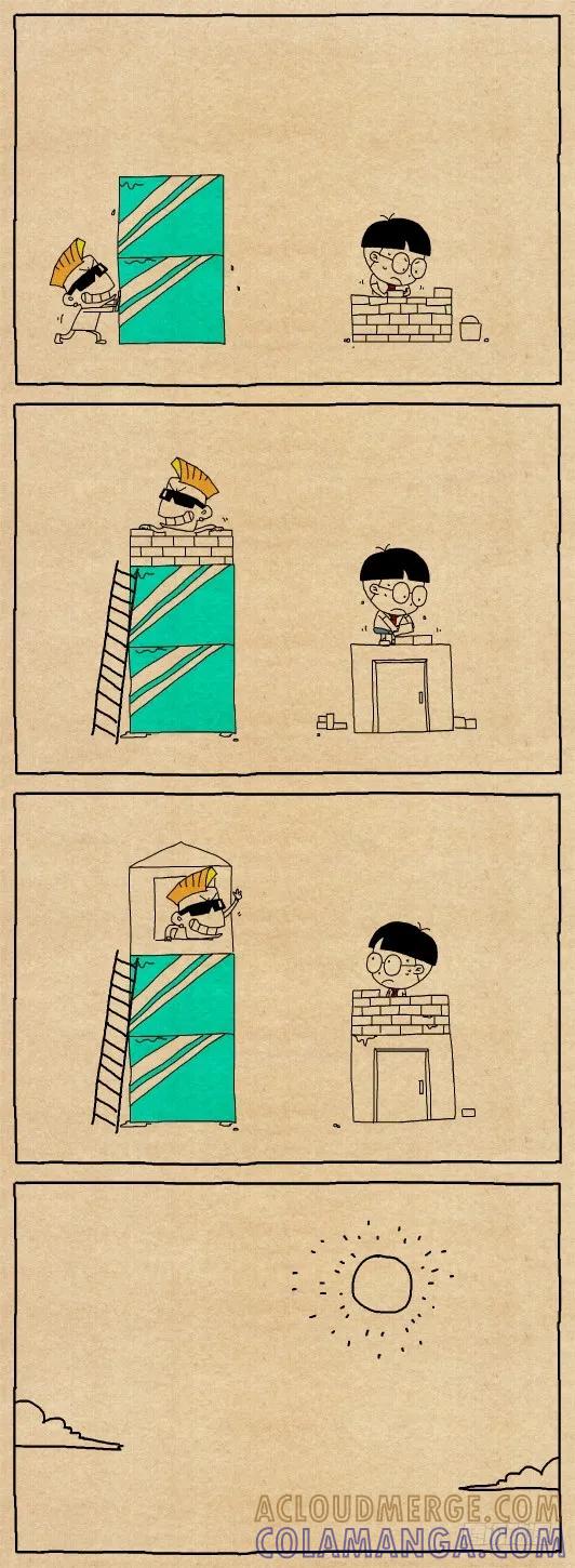小明系列漫画 大盖楼 第2页