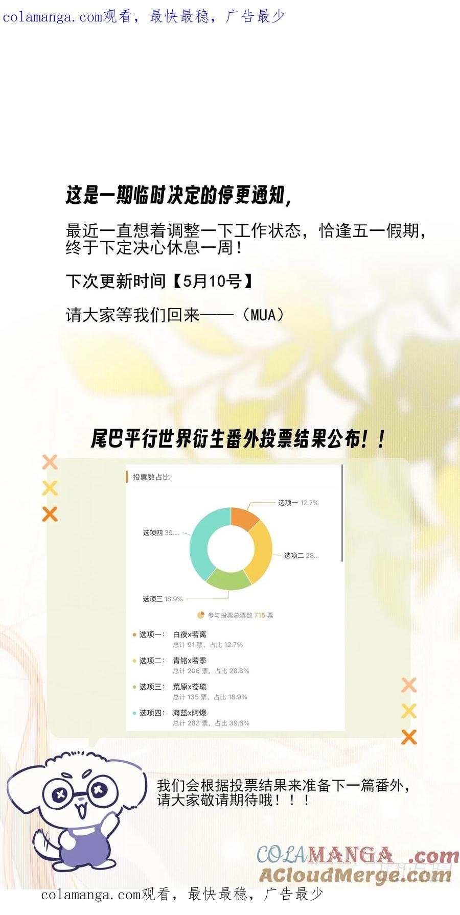 《只有尾巴不可以！》停更通知+投票公布 第1页