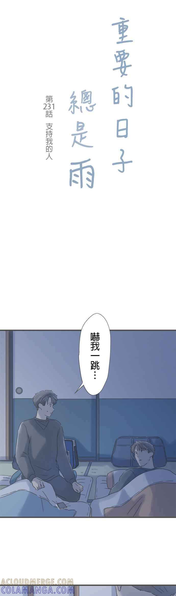 《重要的日子总是雨》第231话 支持我的人 第3页