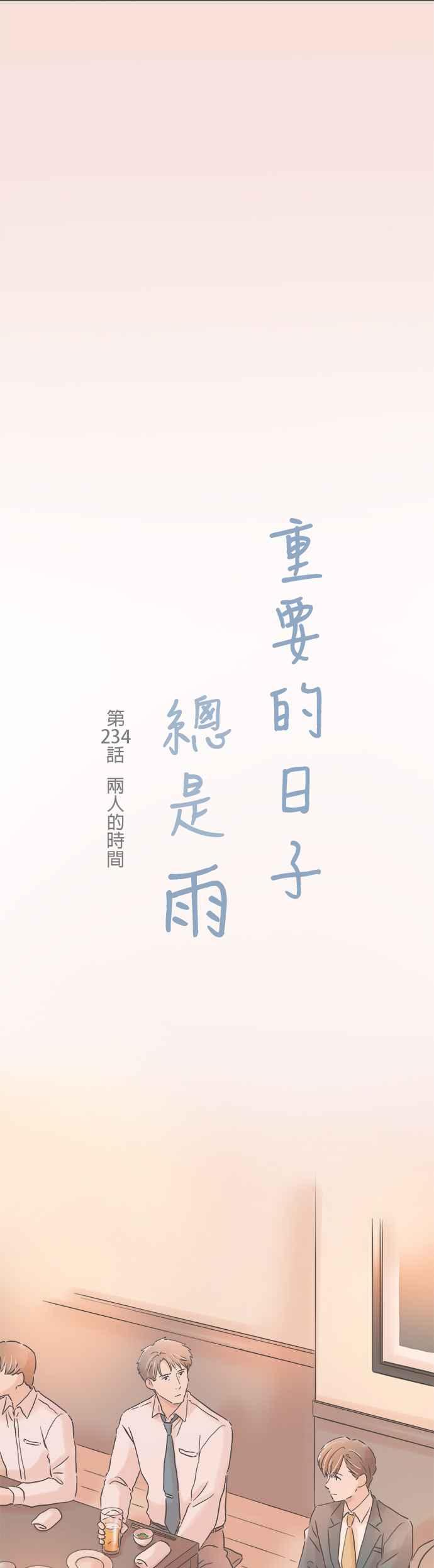 《重要的日子总是雨》第234话 两人的时间 第3页