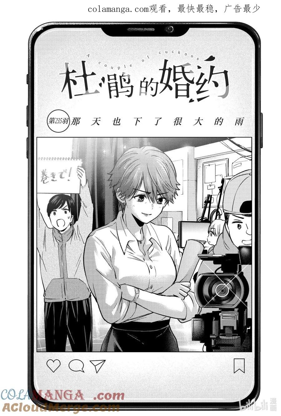 《杜鹃的婚约》235 那天也下了很大的雨 第1页