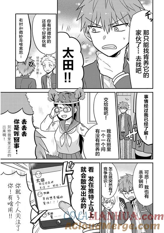 无口的柏田小姐与元气的太田君 - 第13话 柏田同学与弃猫 - 第5张图